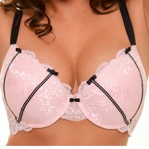 42D pastel pink pushup bra